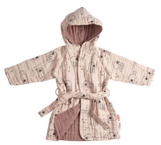 DONE BY DEER - Bathrobe Sea Friends 1-2 years